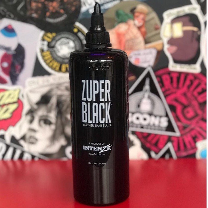 12oz Professional and Original Intenze Zuper Black Tattoo Inks Made in USA  | SGOONS TATTOO SUPPLY | Shopee Philippines