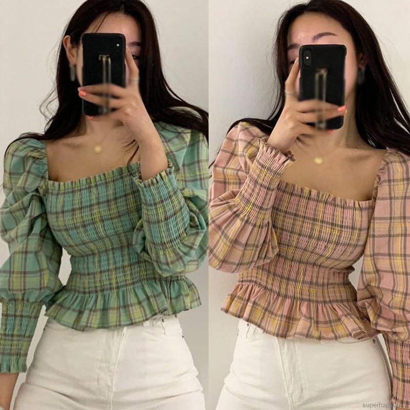 chiffon puff sleeve blouse