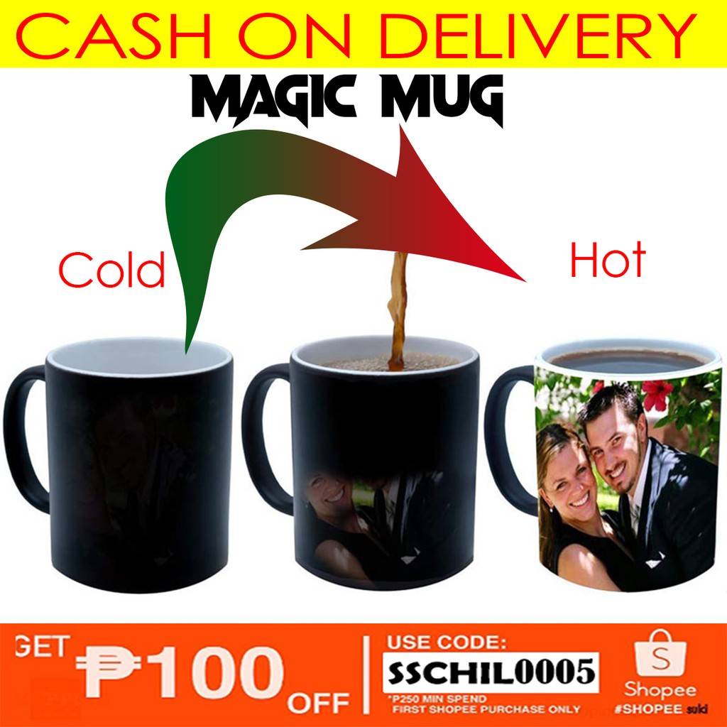 Personalized / Customized Magic Mug / Waterproof Design mug Shopee