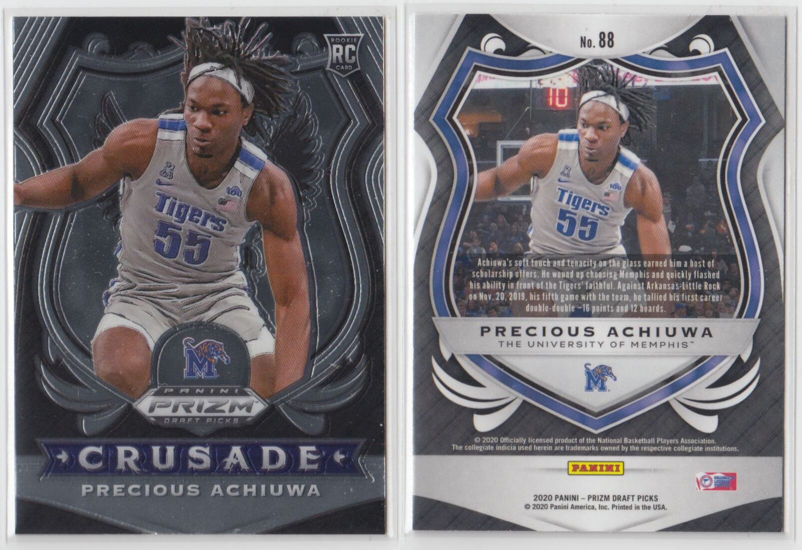 21 Panini Prizm Draft Picks Crusade Precious Achiuwa Rc Nba Card Shopee Philippines