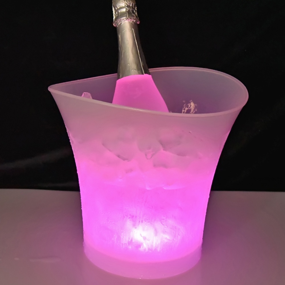 5L High Capacity LED Light Lamp ICE Bucket Curve Design Automatic Color Changing Battery Powered Operated IP65 Water Res
