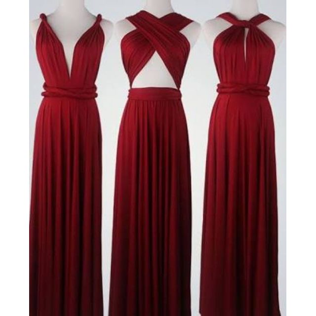 infinity gown red