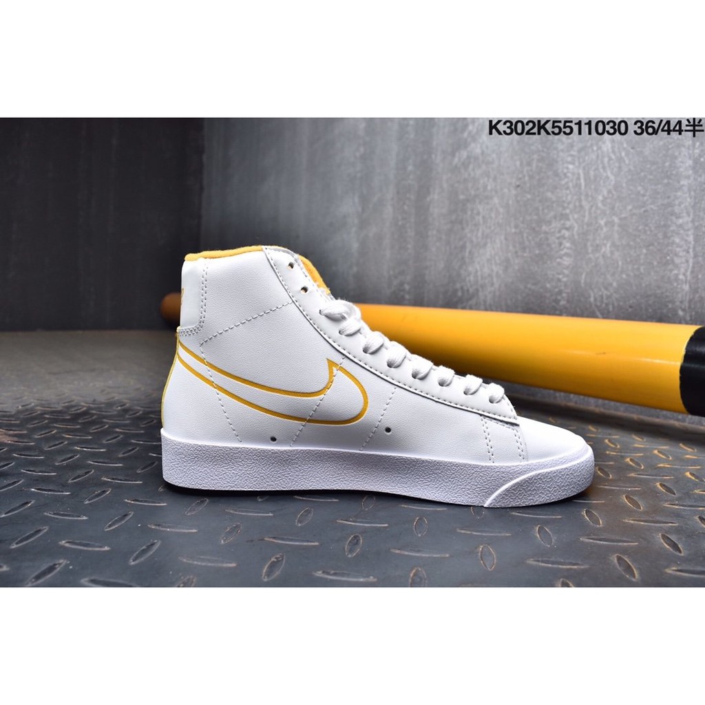 nike blazer white yellow