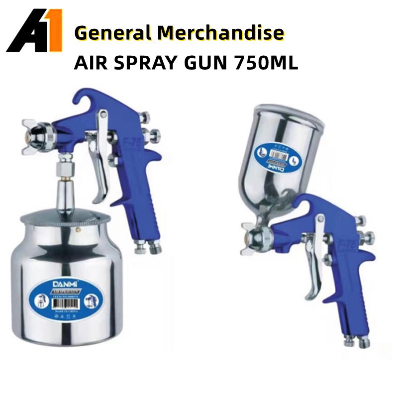 A1 Air Spray Gun F75 750ml Pneumatic Air Spray Paint Gun Airbrush Sprayer Painting Airbrush Gun