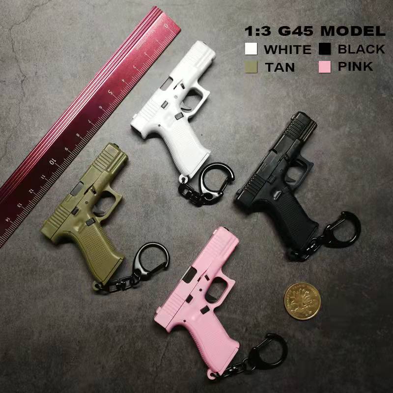 Mini G45 Keychain Mini Pistol Shape Tactical Key Chain Glock Model Plastic Gun Shape Weapon