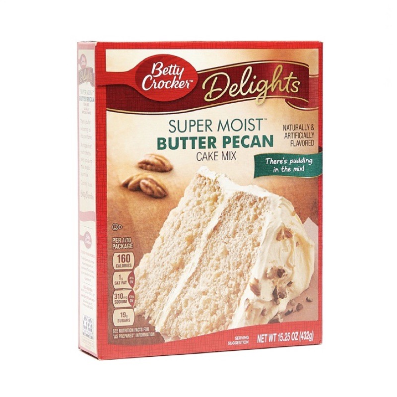 Betty Crocker Super Moist Butter Pecan Cake Mix 432g Shopee Philippines 5525