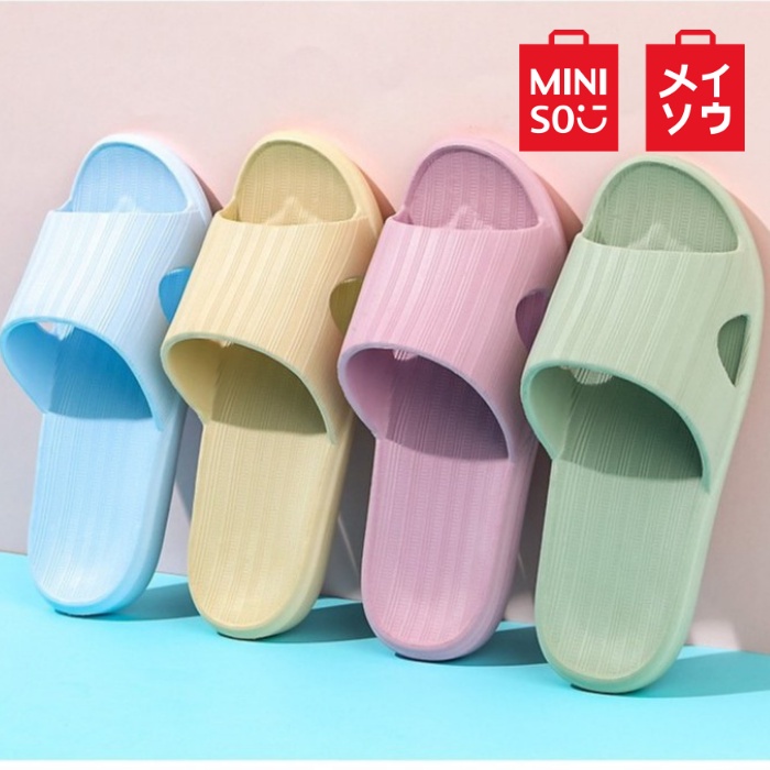 Miniso Women's Comfort Bathroom Slippers Simple Series Comfortable