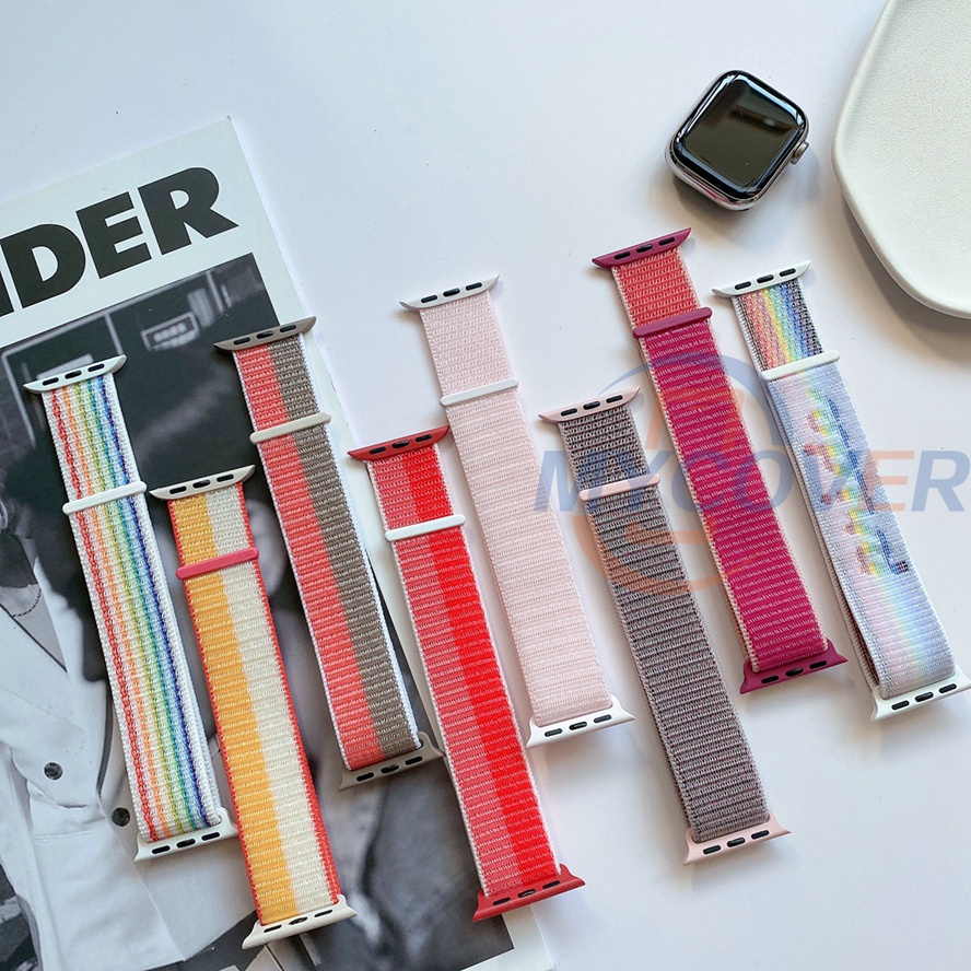 New Nylon Strap For Smart Watch Series 8 7 6 SE 5 4 3 2 1 Size 45mm