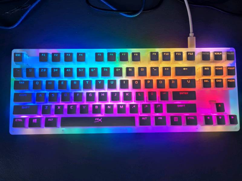 Hyperx Pudding Keycaps Pbt Upgrade Kit White 104 Keys English Us Shopee Philippines