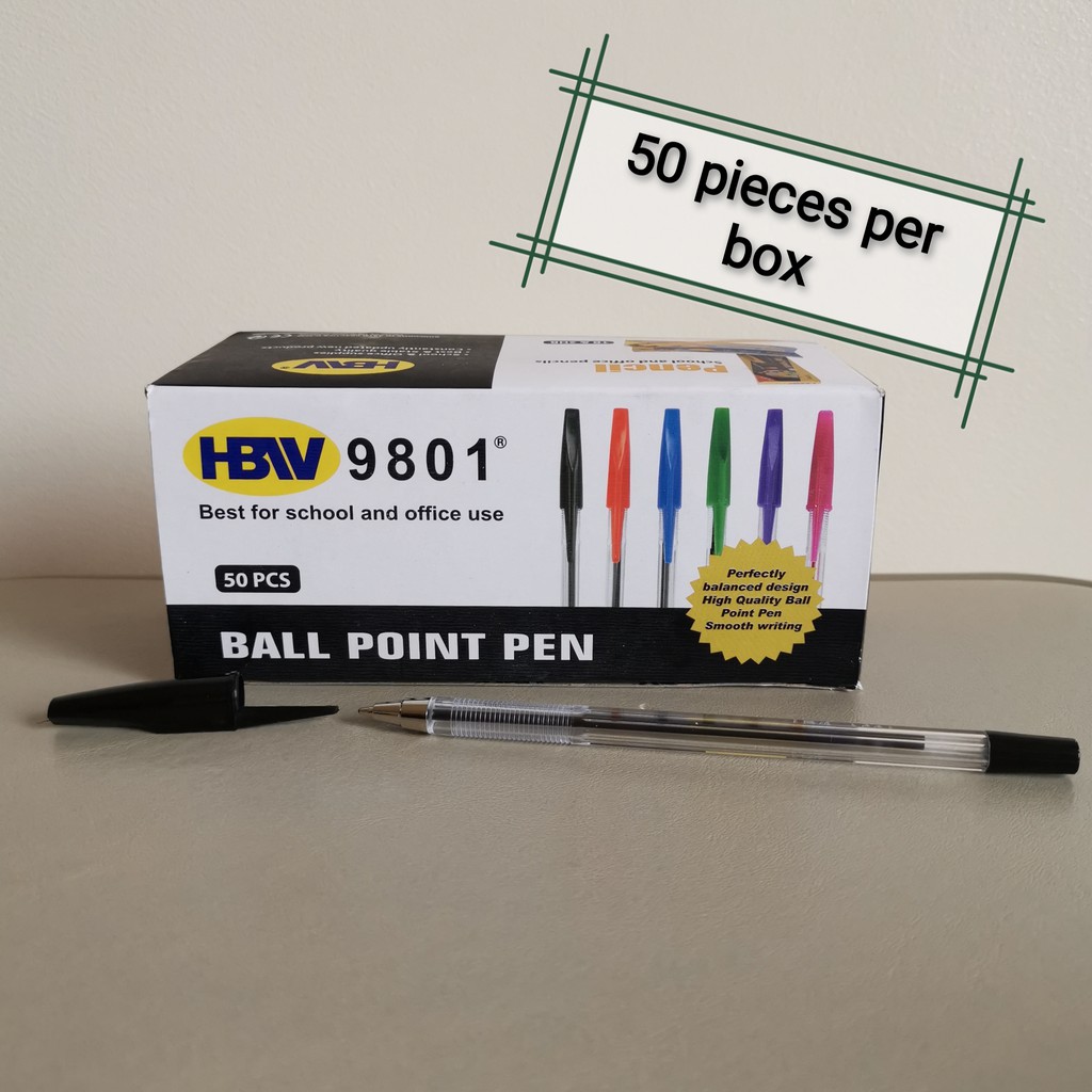 HBW Ballpen 9801 Black Shopee Philippines