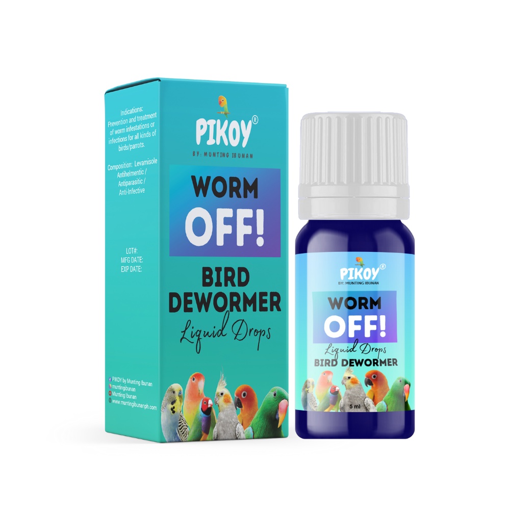 WORM OFF Bird Dewormer Liquid Drops For All Kinds Of Birds Shopee 