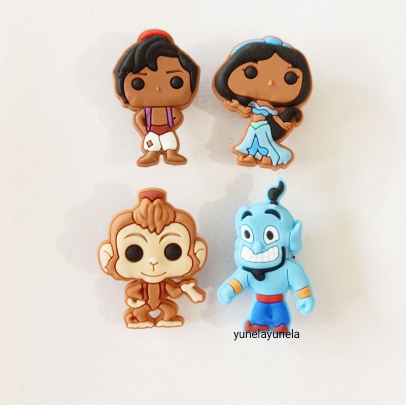 Shoe Charms Clogs Pins Accessory jibbitz Aladdin Jasmine Genie | Shopee  Philippines