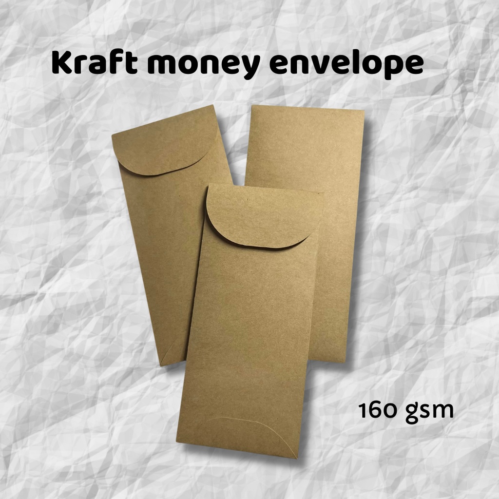 KRAFT MONEY CASH ENVELOPE Thick kraft envelope for packaging, cash