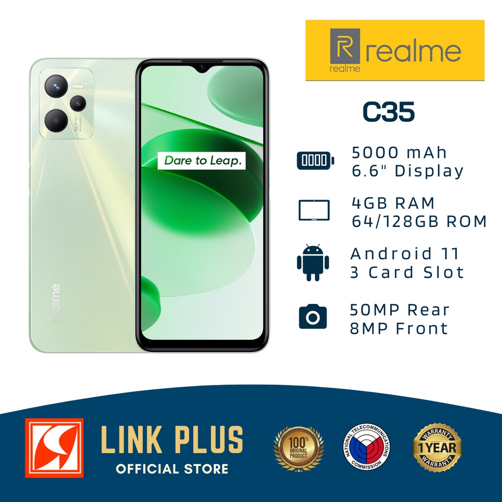 Realme C35 4GB RAM + 64/128GB ROM (Original and Sealed) | Shopee ...