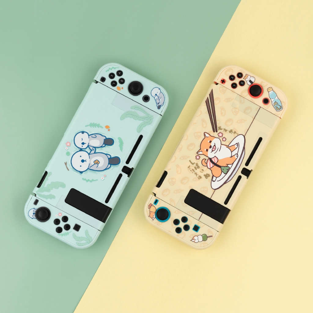 Geekshare Nintendo Switch Shiba Inu Sea Otter Cute Protective Hard Cover Shell Matte Color Case Ns Lite Handle Cover Shopee Philippines