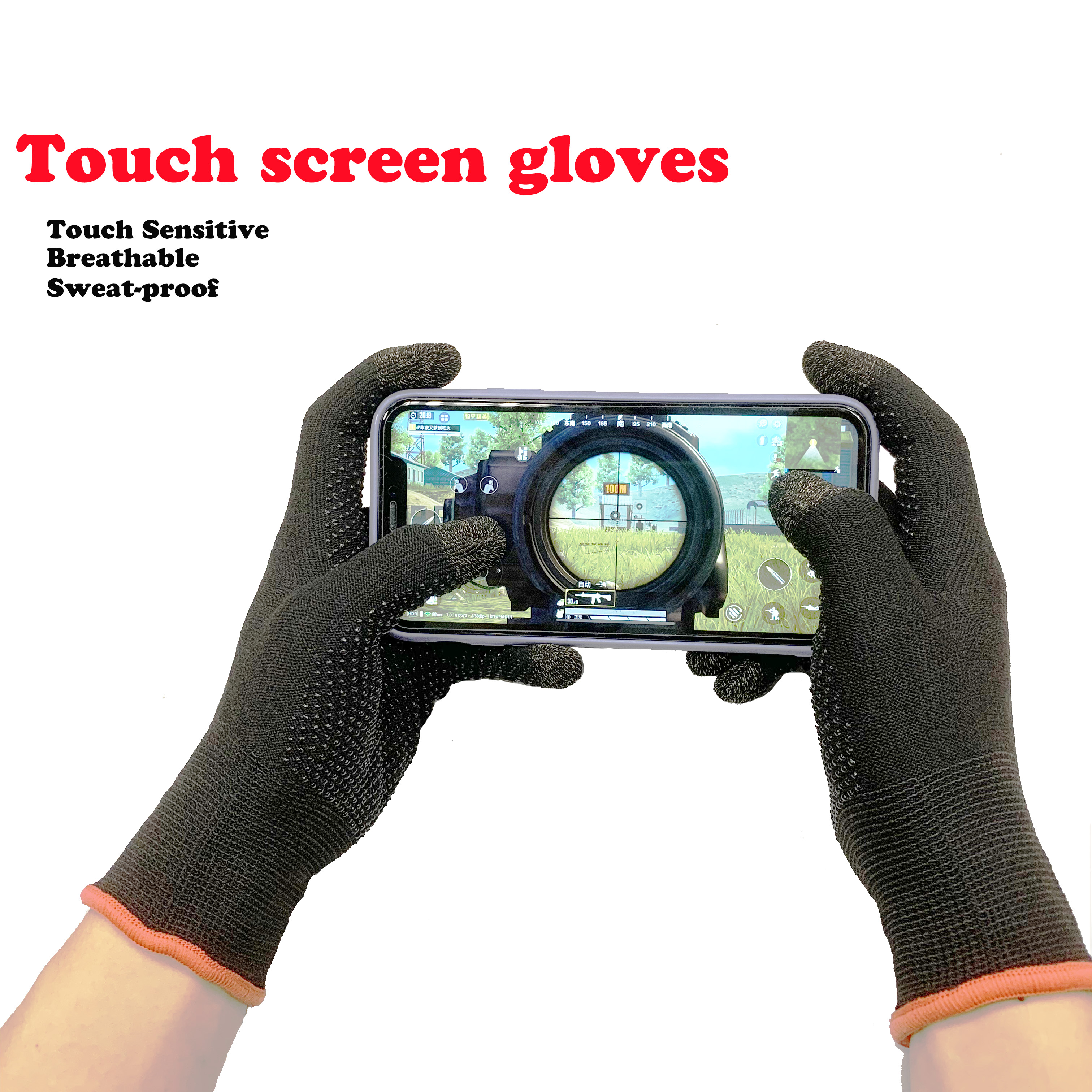 Breathable Antislip Touch Screen Gloves for Mobile Game Esports gloves suitable for any game