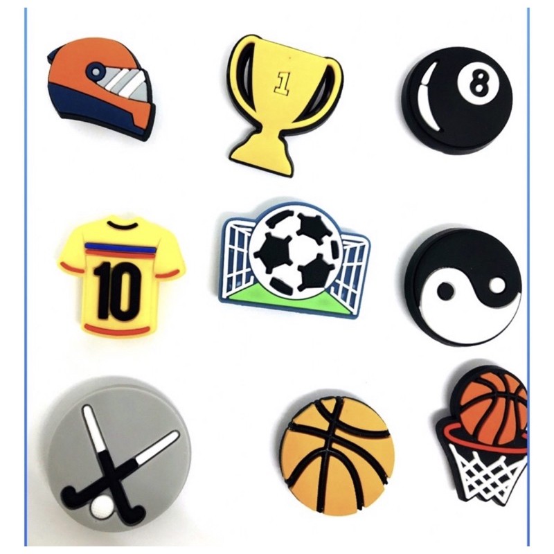 Sports theme Croc Shoe CHarms Pins Jibbitz for Crocs designs Shopee Philippines