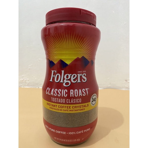 Folgers Classic Roast Instant Coffee (226g & 453g) Shopee Philippines