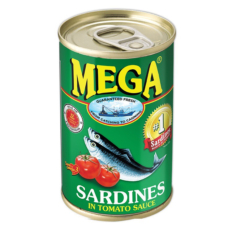 Mega Sardines Tomato Sauce 155g | Shopee Philippines