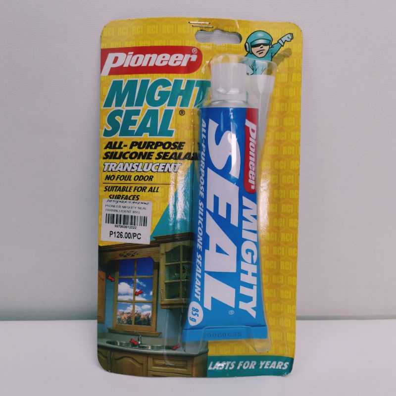 Pioneer Mighty Seal AllPurpose Silicone Sealant Translucent 85G