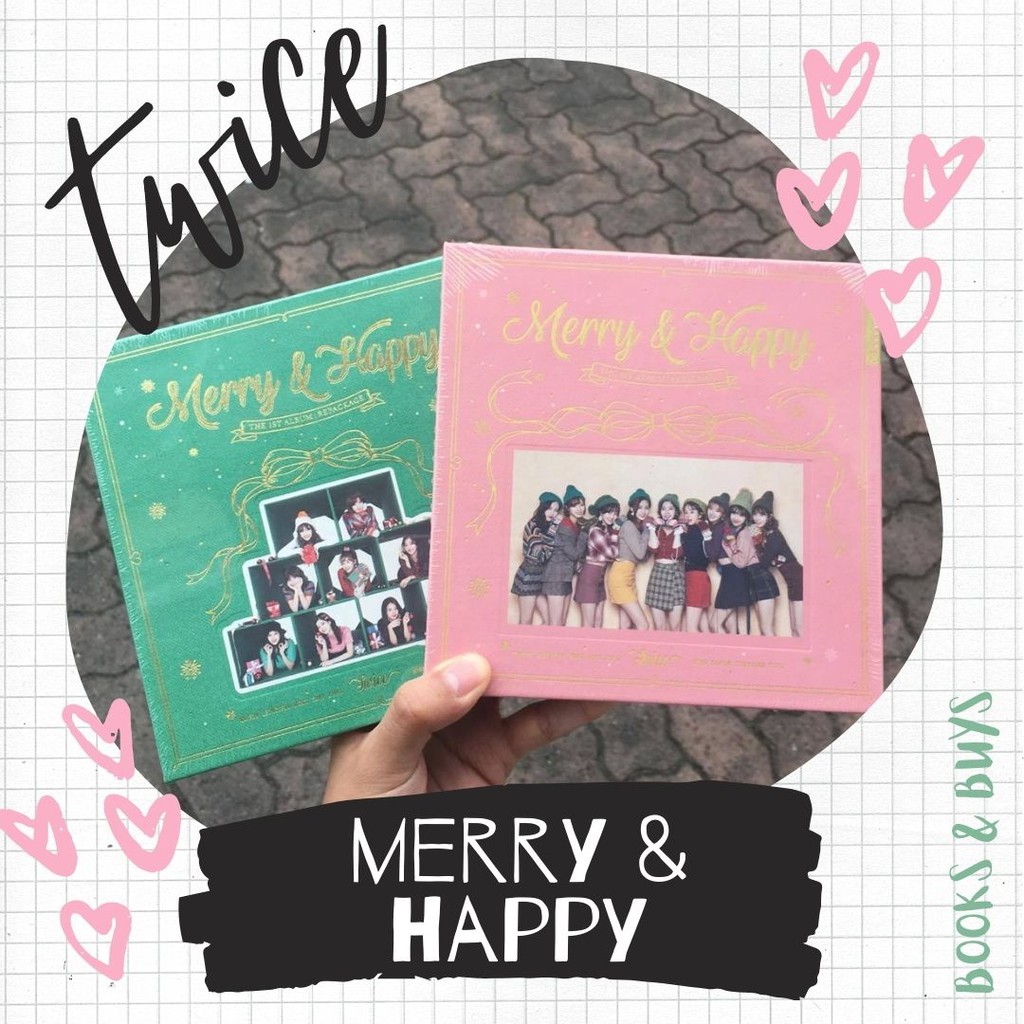 On Hand Twice Merry Happy Sealed Album Cod Heart Shaker Shopee Philippines