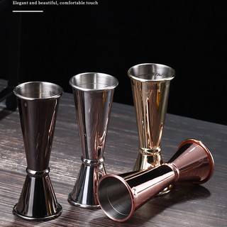 SK_Stainless Steel Double Shaker Measure Cup 30ml/60ml Bar Jigger Liquo Measuring Tool Kitchen Drink Cups Gadgets #8