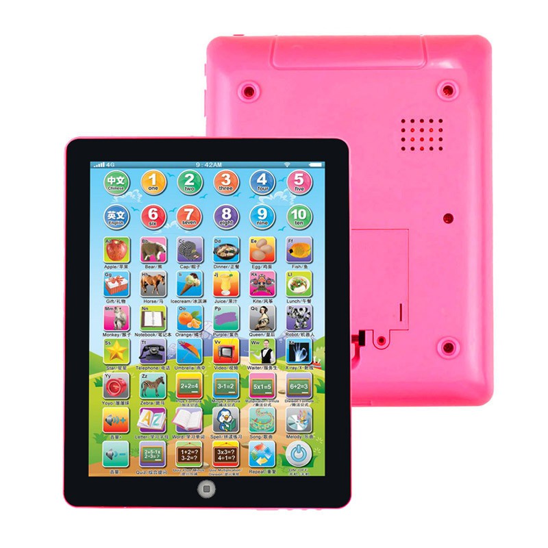 English YPad Educational Learning Machine Tablet Computer Toy Kids Children Blue 