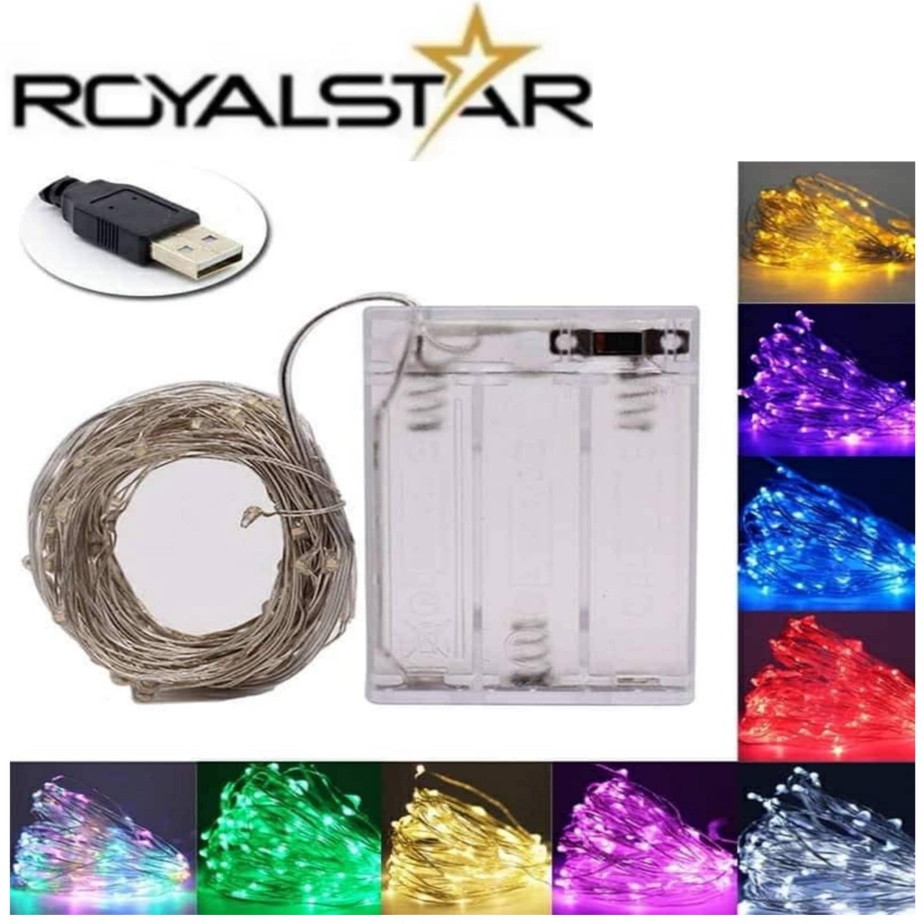 3M/5M/10M Fairy Lights LED Battery Operated Christmas Light Fairy ...