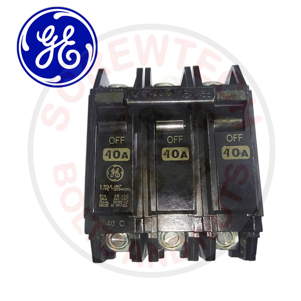 GE Circuit Breaker 40A 3 Pole TQC3440WL Shopee Philippines
