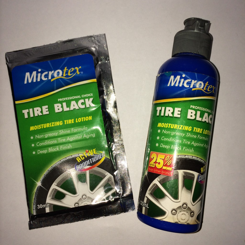 Microtex Tire Black 30ml and 125ml Shopee Philippines