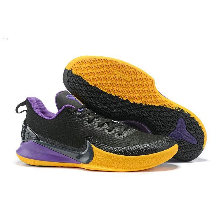 kobe shoes black yellow