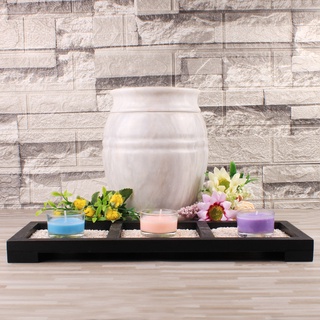 1Pots&Vases 1pc Flower Pot Wooden Tray with FREE Stone Grit (5.3”x15”x1” inches/275 grams) #6
