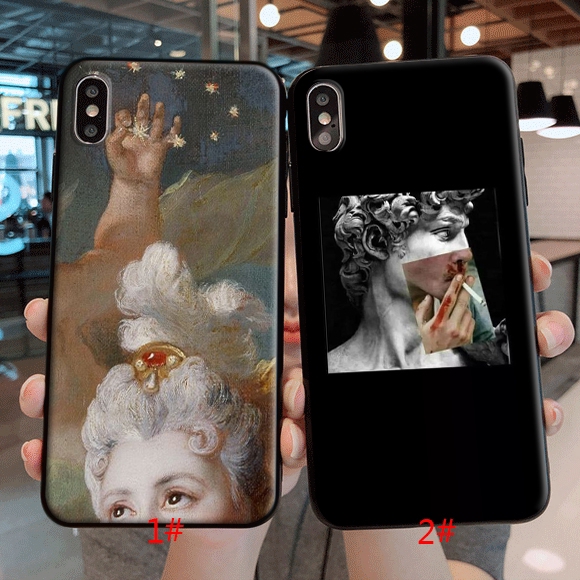 Iphone 5s Se 6s 7 8 Plus X Xr Xs Max Soft Case Vintage Plaster Statue David Aesthetic Art Shopee Philippines