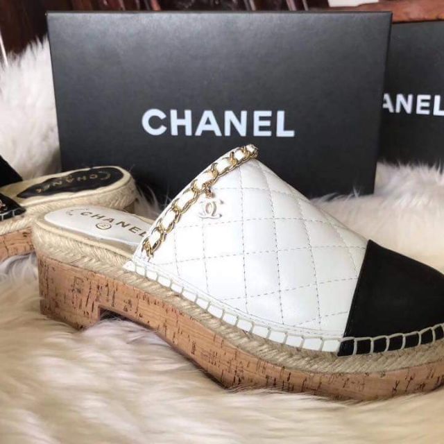 chanel wedges