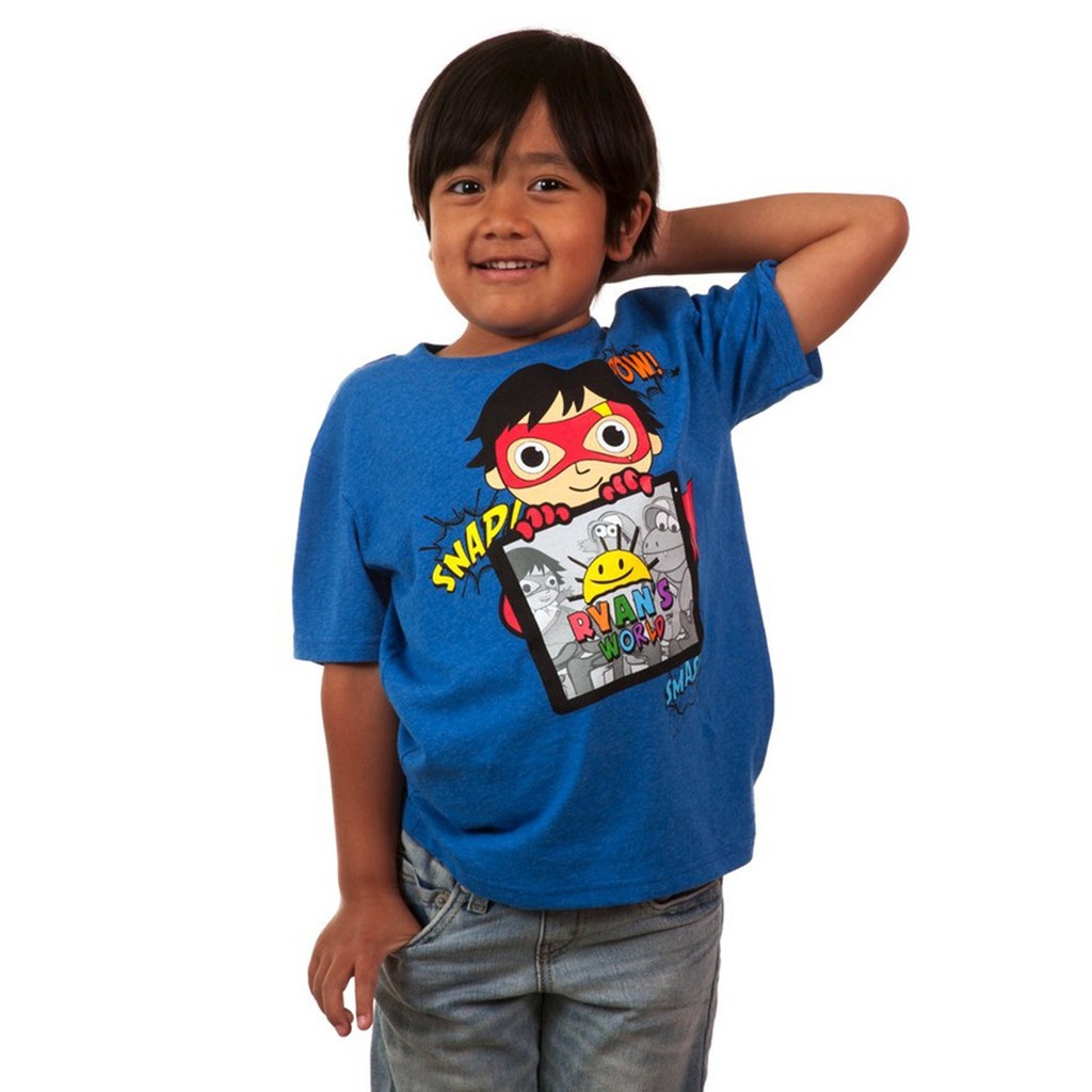 kids boys girls roblox ryan cartoon short sleeve t shirt tee