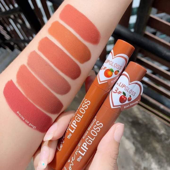6 Pcs Heart Love Me Lip Gloss By Kiss Beauty Shopee Philippines