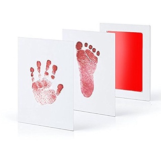 Safe Non-toxic Baby Footprints Handprint No Touch Skin Inkless Ink Pads Kits for 0-10 Months Newborn Pet Dog Paw Prints Souvenir #4