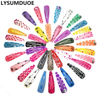 50pcs 4.8cm Hair Snap Clips Simple Hair Clip Hair Barrettes for Girls Toddlers K