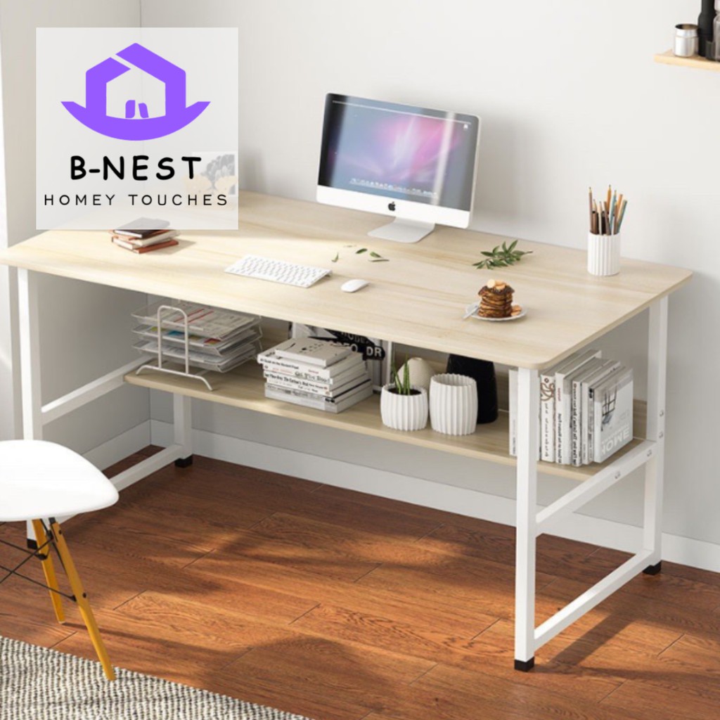 B-NEST 100cm Study Table Economical Simple Modern Computer Desk ...