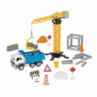 driven construction site crane playset