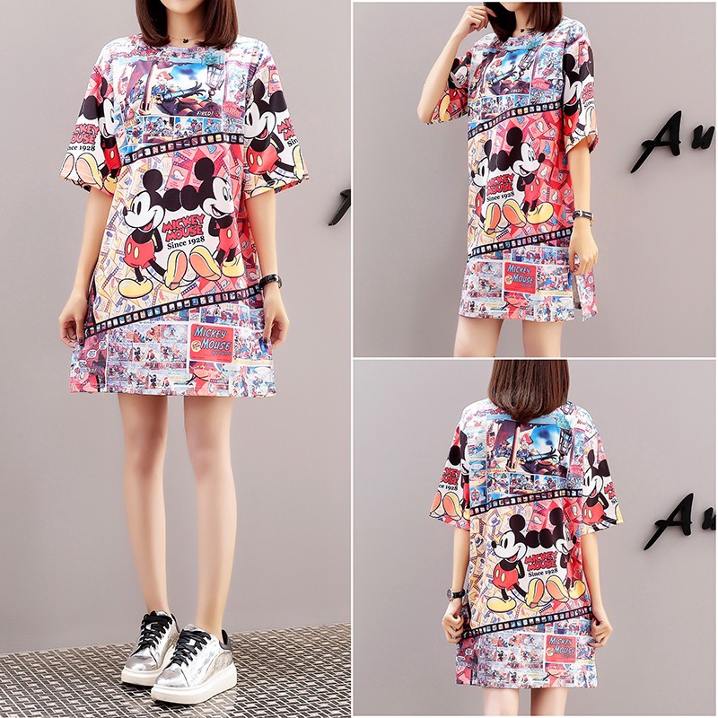 womens mickey mouse t shirt dress