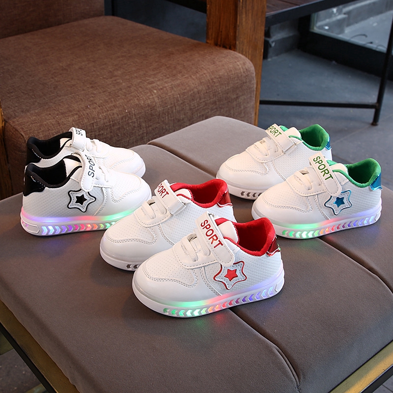 white shoes with led lights