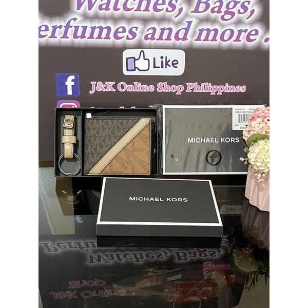 Michael Kors Wallet and Keychain Set for Men