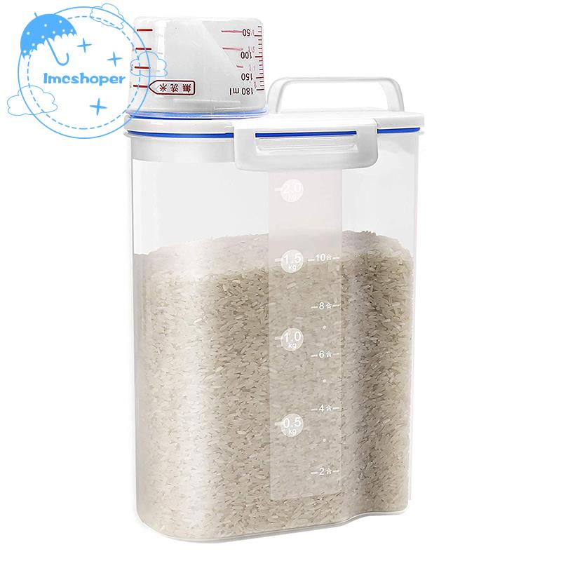 Rice Cereal Container Storage Airtight Dry Food Rice Container