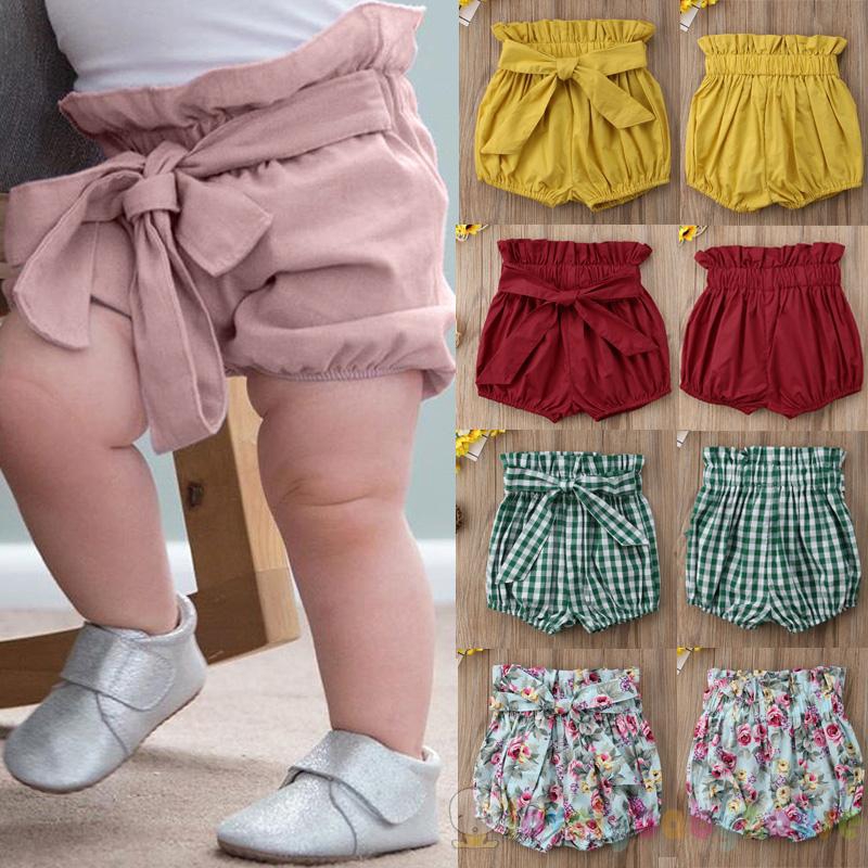 baby girl high waisted shorts