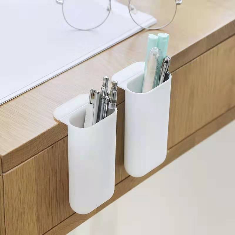 LSY Creative Adhesive Pen Holder Desk Hanging Pencil Case Shopee