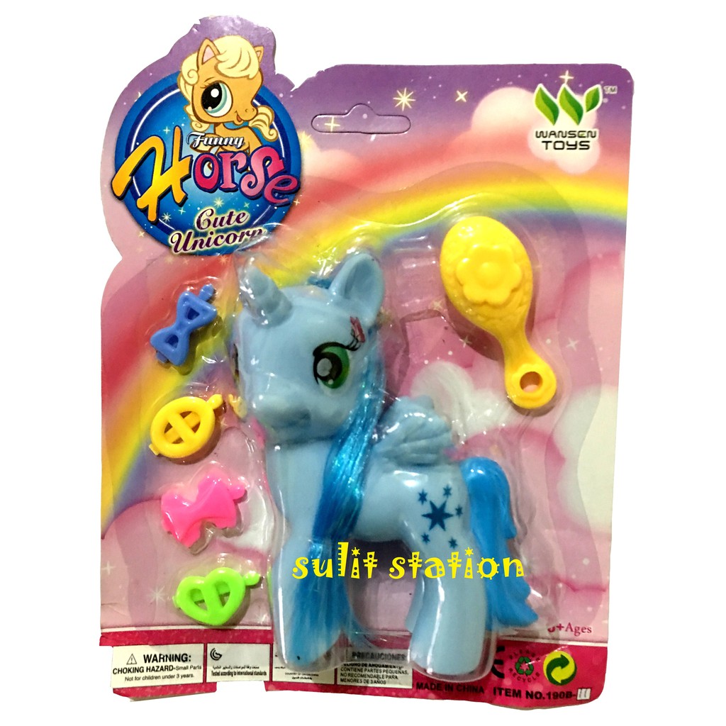 Mlp My Little Pony Rainbow Dash Comby Hair Toy Figures Shopee