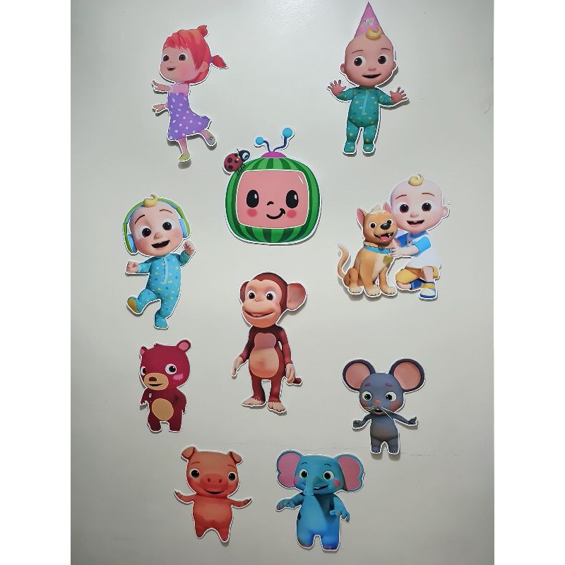 Cocomelon Character Cut-outs For Party Decorations 