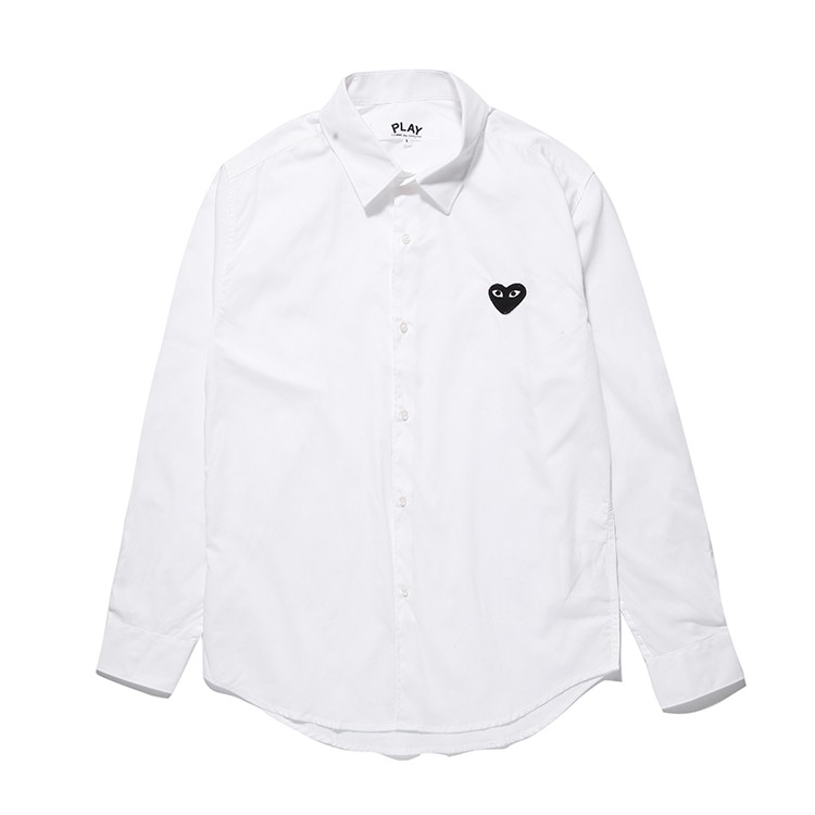 cdg longsleeve white