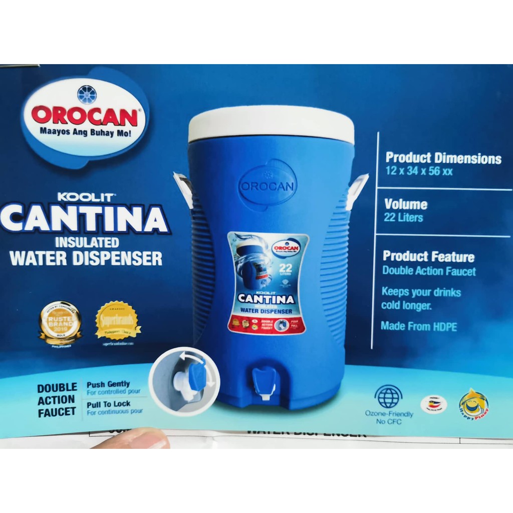 ⚡Orocan Cantina Giant Water Jug 22 Liters / 5 Gallons⚡ | Shopee Philippines